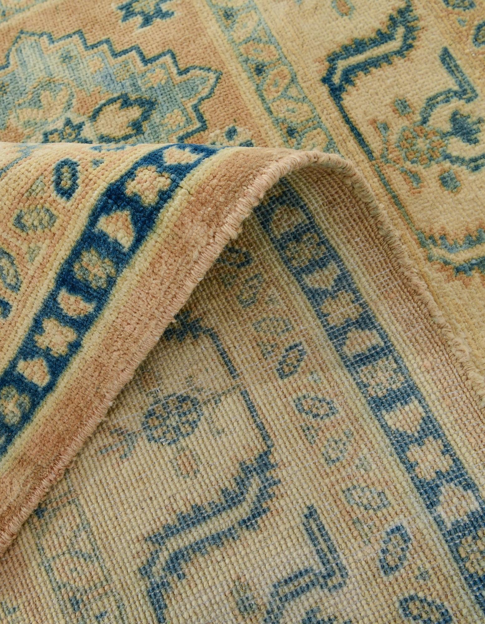 5' x 6' 9 Hand Knotted Oushak Wool Rug