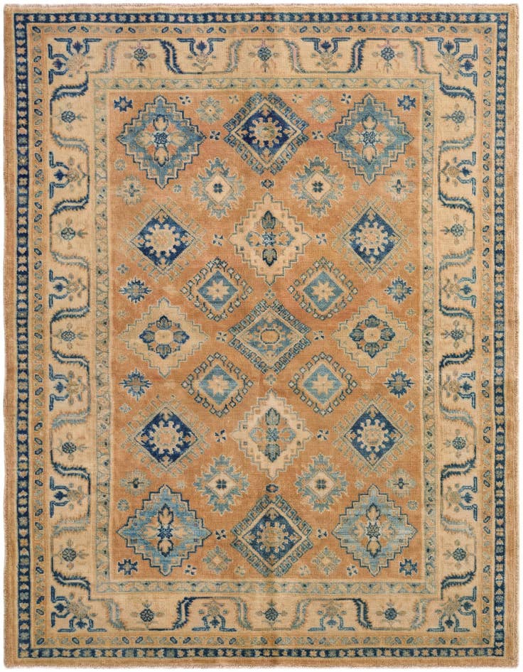 Detail image of 5' x 6' 9 Hand Knotted Oushak Wool Rug