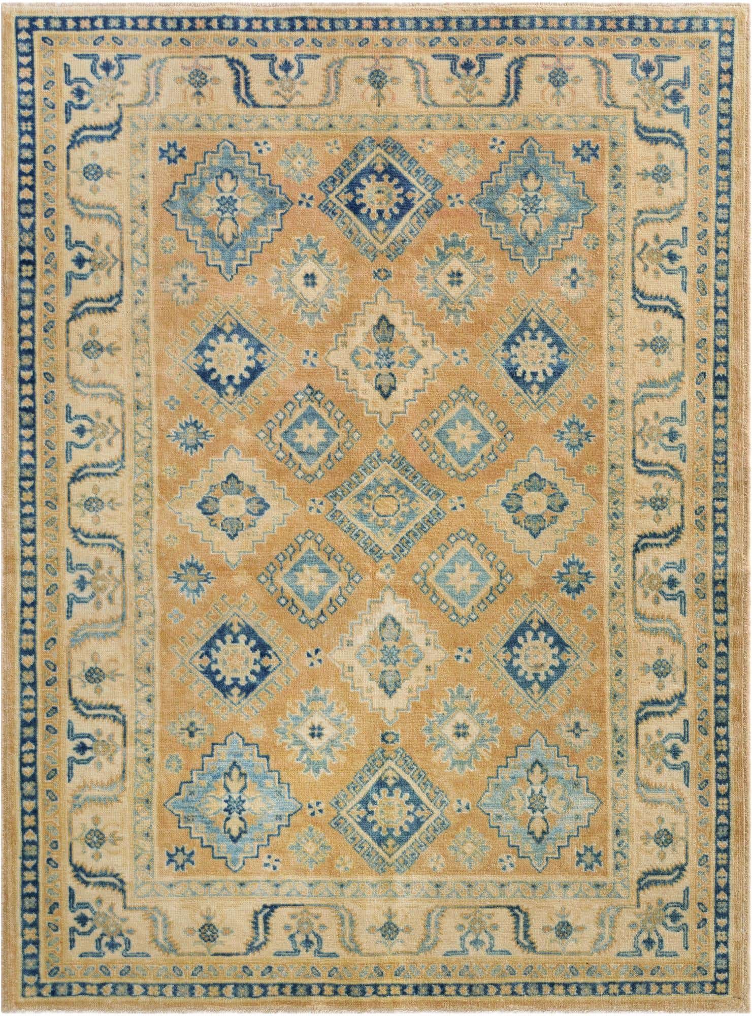 5' x 6' 9 Hand Knotted Oushak Wool Rug
