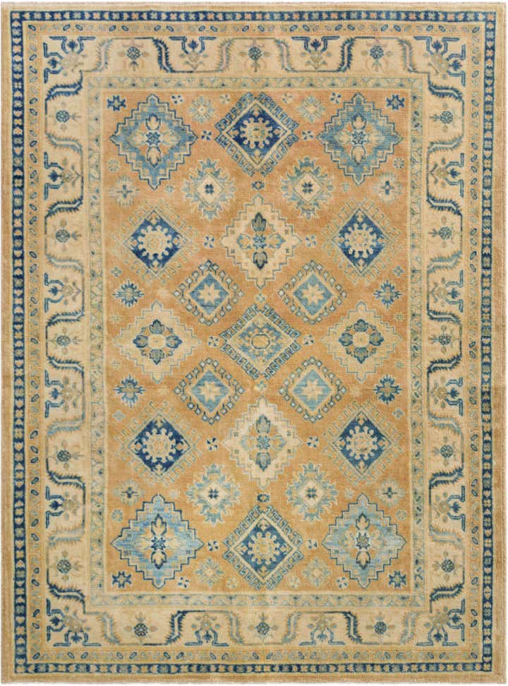 5' x 6' 9 Hand Knotted Oushak Wool Rug