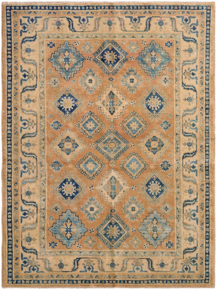 Detail image of 5' x 6' 9 Hand Knotted Oushak Wool Rug