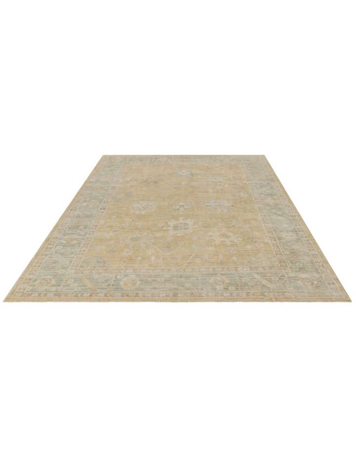 8' 8 x 11' 8 Hand Knotted Oushak Wool Rug