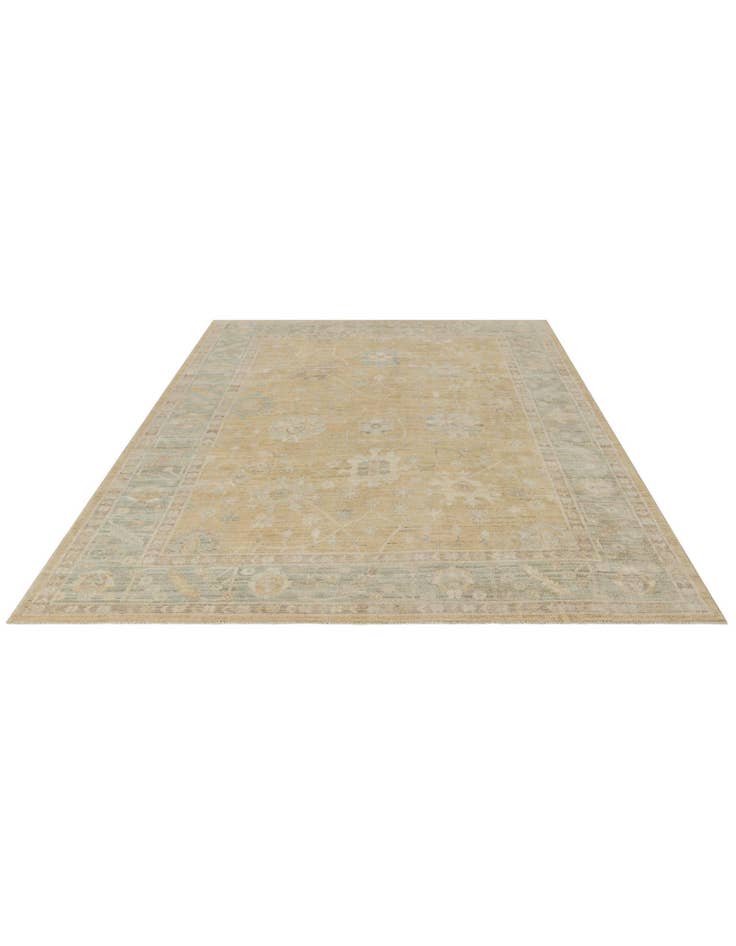 Detail image of 8' 8 x 11' 8 Hand Knotted Oushak Wool Rug