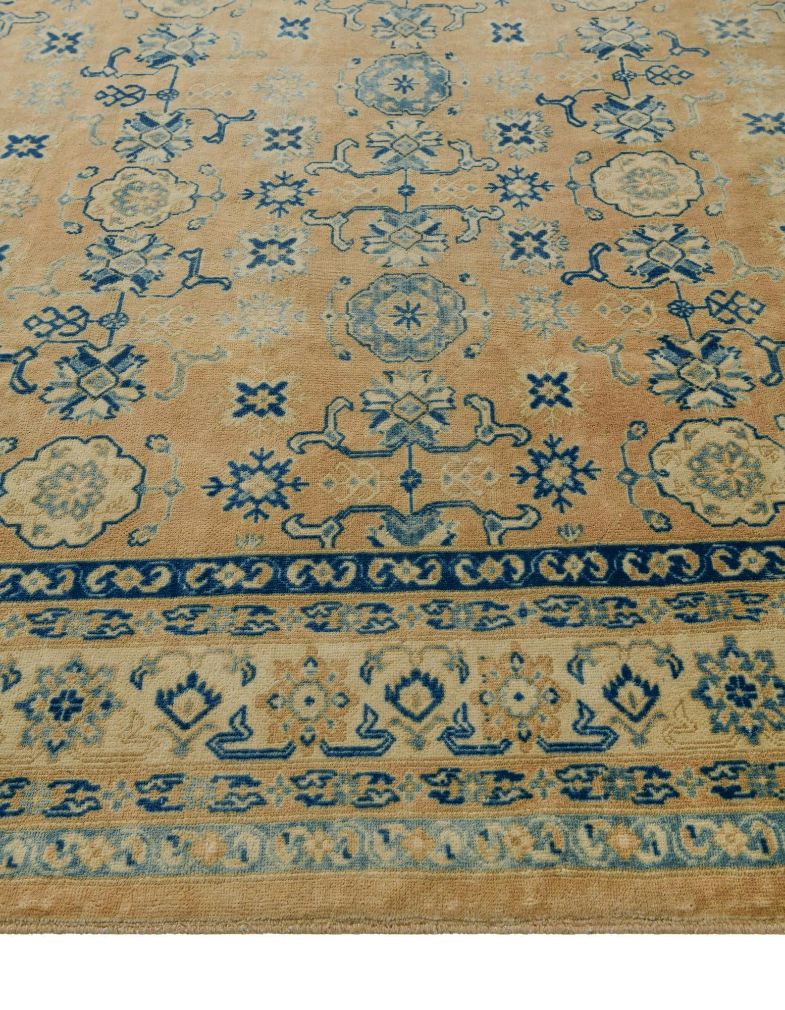 8' 2 x 9' 9 Hand Knotted Oushak Wool Rug