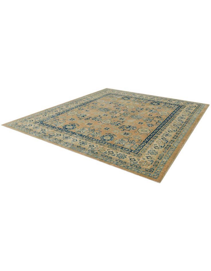 Detail image of 8' 2 x 9' 9 Hand Knotted Oushak Wool Rug