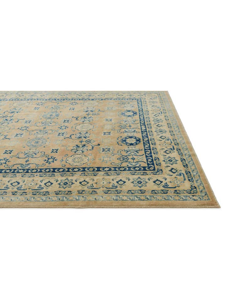 Detail image of 8' 2 x 9' 9 Hand Knotted Oushak Wool Rug