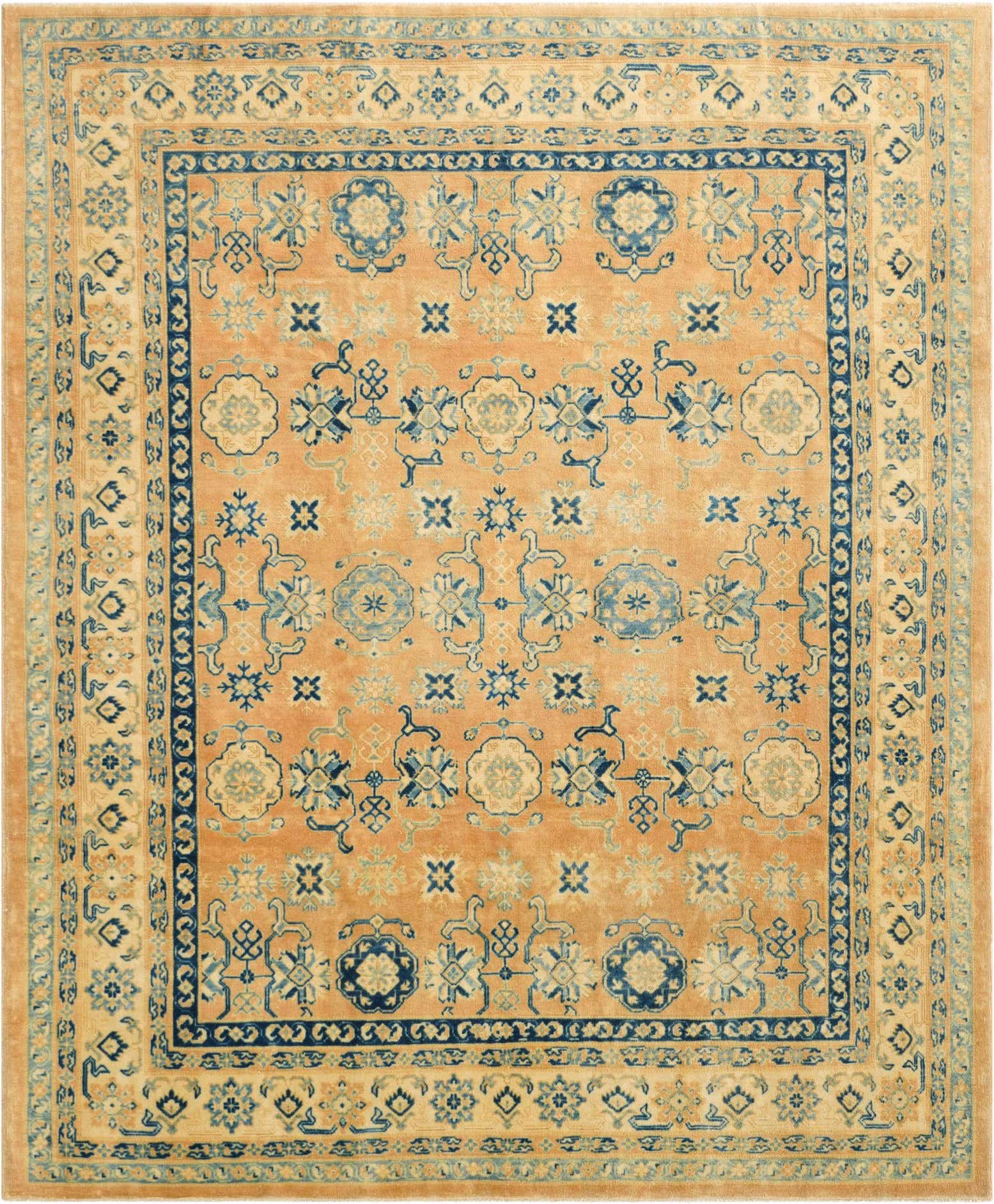 8' 2 x 9' 9 Hand Knotted Oushak Wool Rug