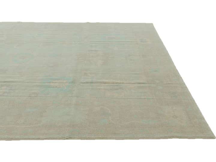 9' 2 x 12' Hand Knotted Oushak Wool Rug