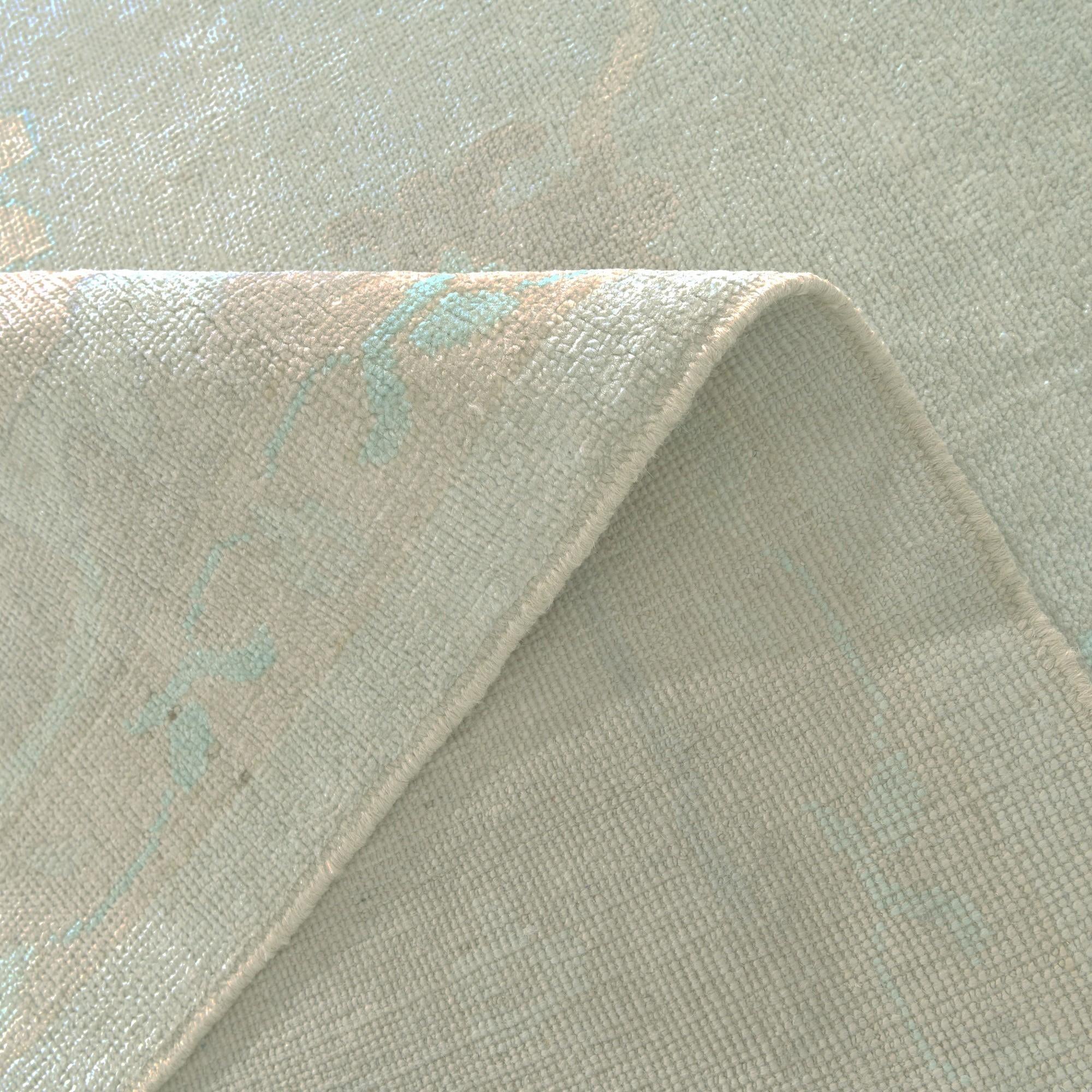9' 2 x 12' Hand Knotted Oushak Wool Rug