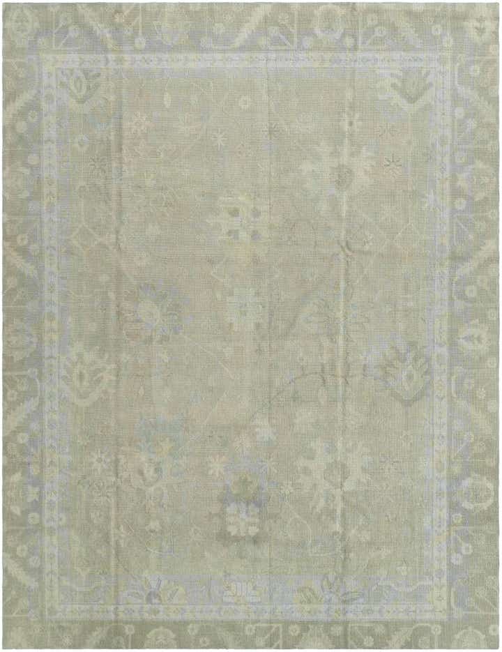 9' 2 x 12' Hand Knotted Oushak Wool Rug
