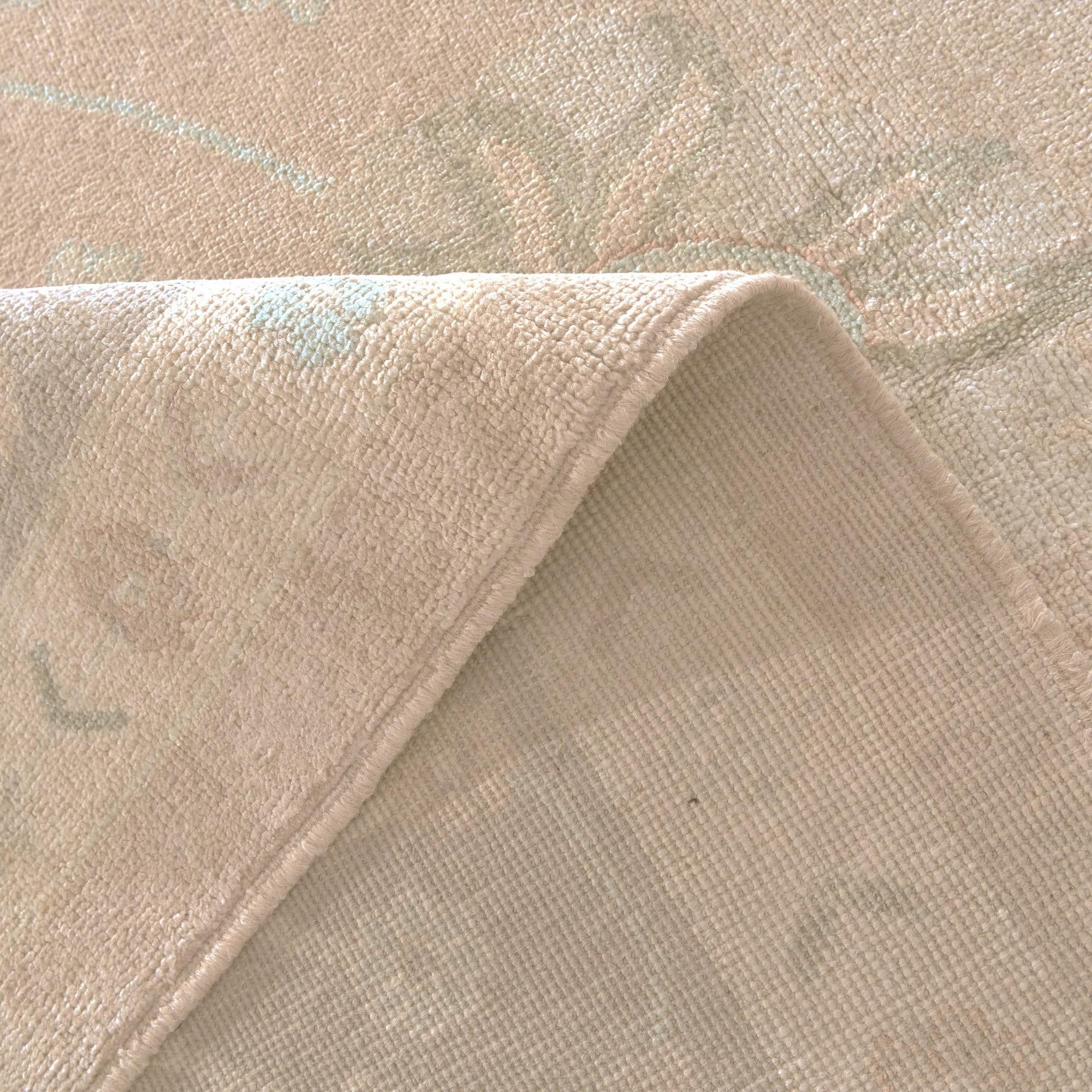10' x 13' 8 Hand Knotted Oushak Wool Rug