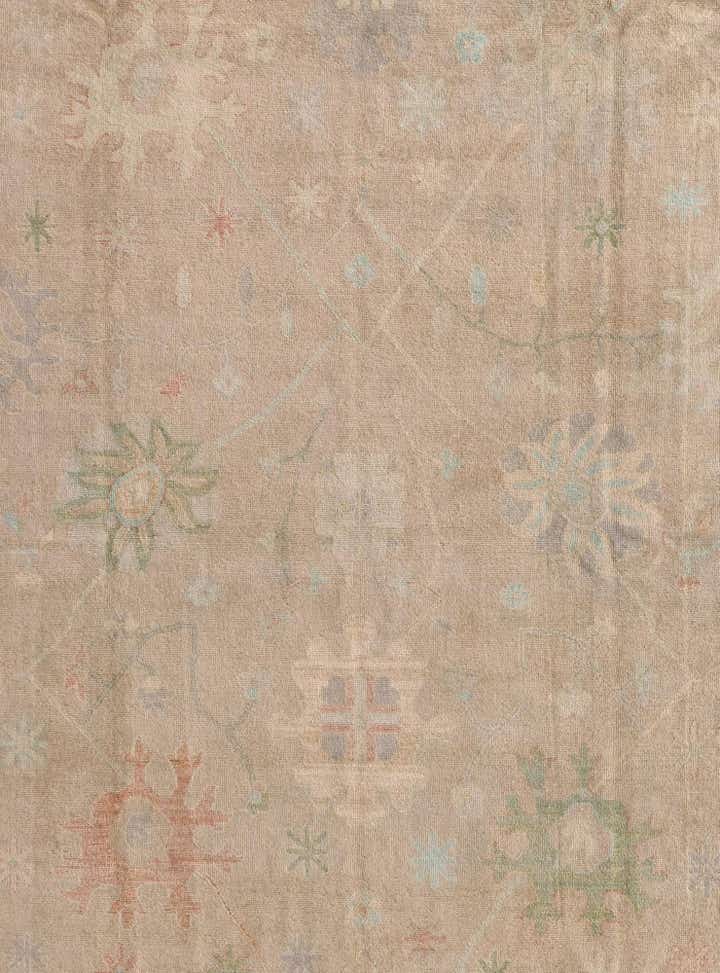 10' x 13' 8 Hand Knotted Oushak Wool Rug