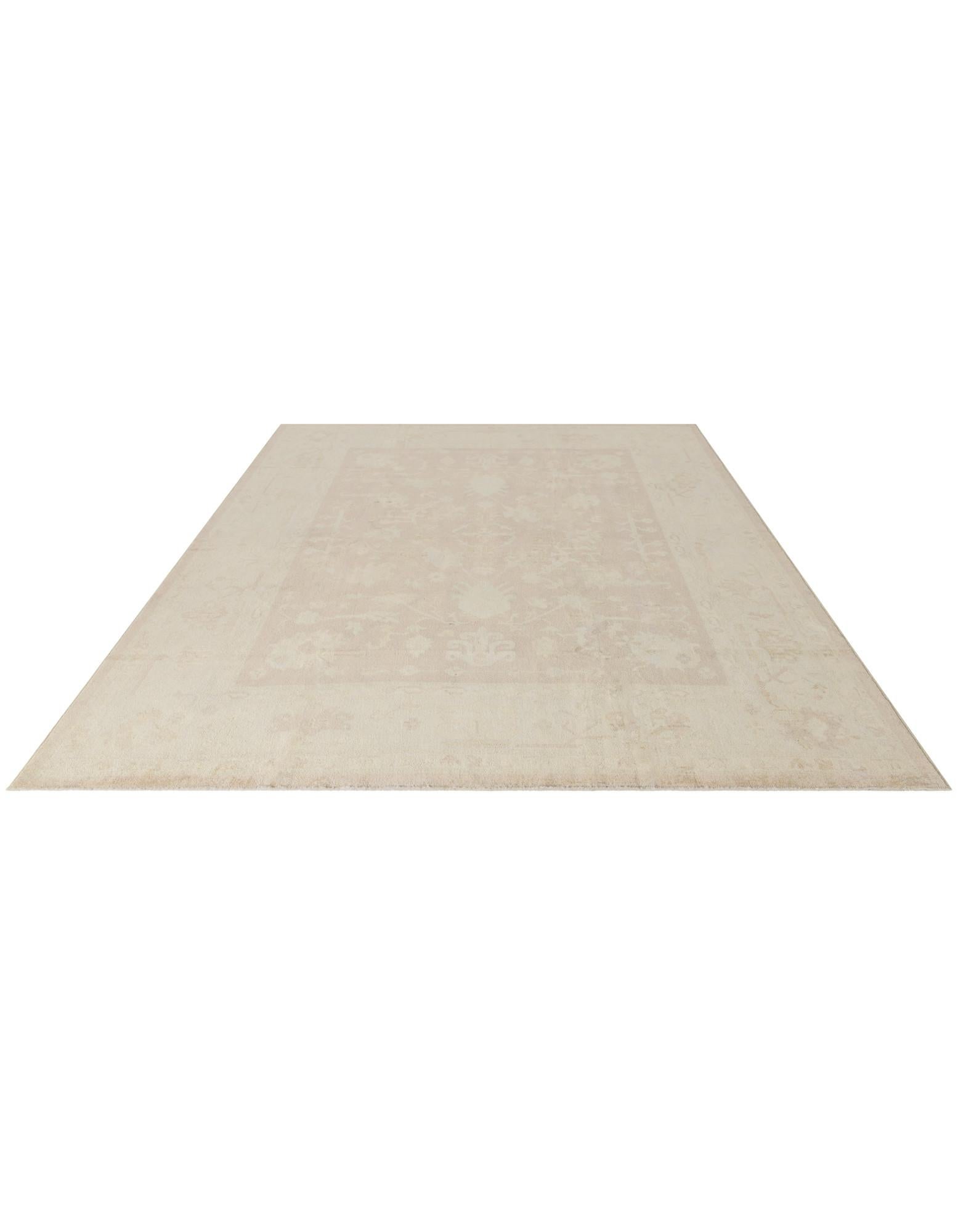 10' 2 x 13' 10 Hand Knotted Oushak Wool Rug