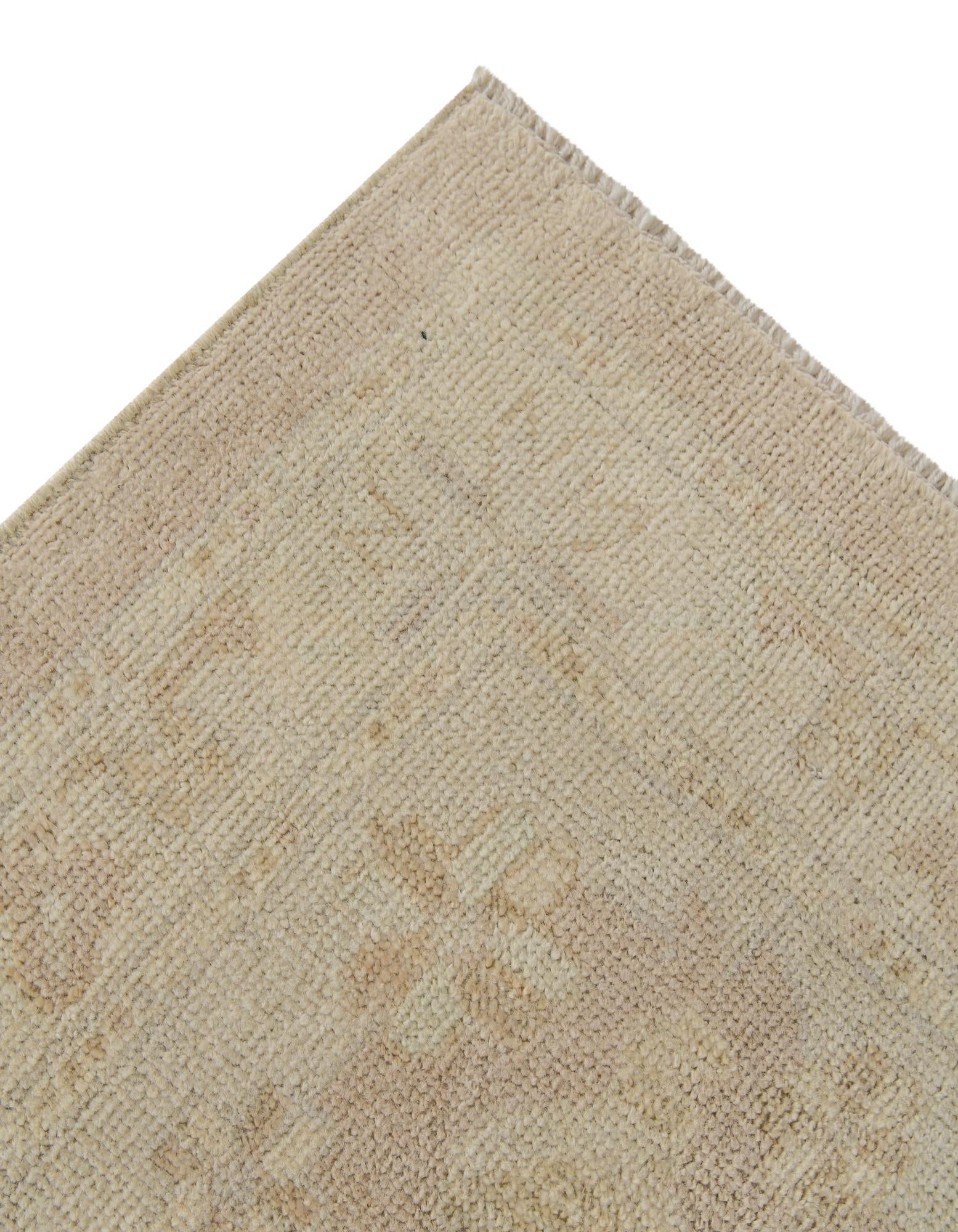 10' 2 x 13' 10 Hand Knotted Oushak Wool Rug