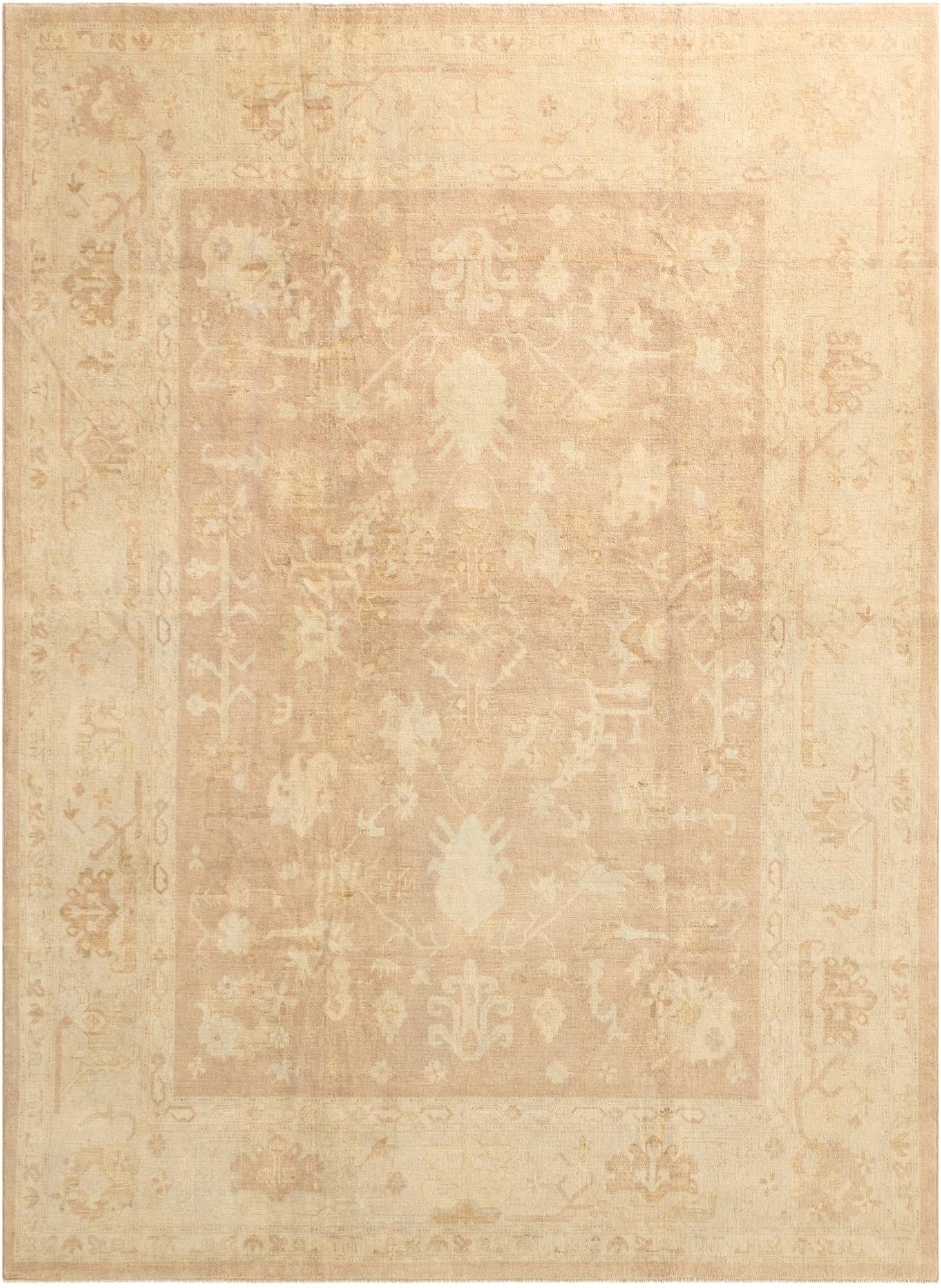 10' 2 x 13' 10 Hand Knotted Oushak Wool Rug