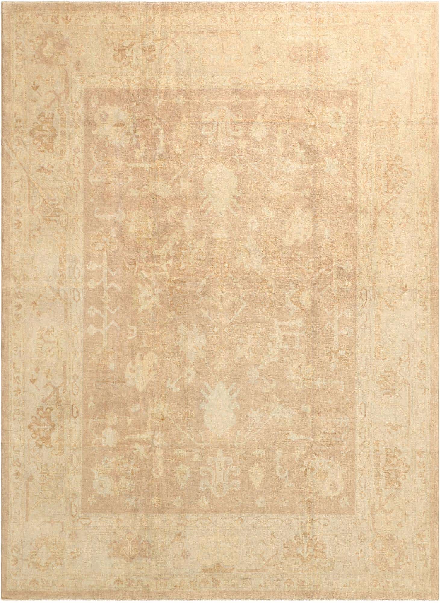 10' 2 x 13' 10 Hand Knotted Oushak Wool Rug