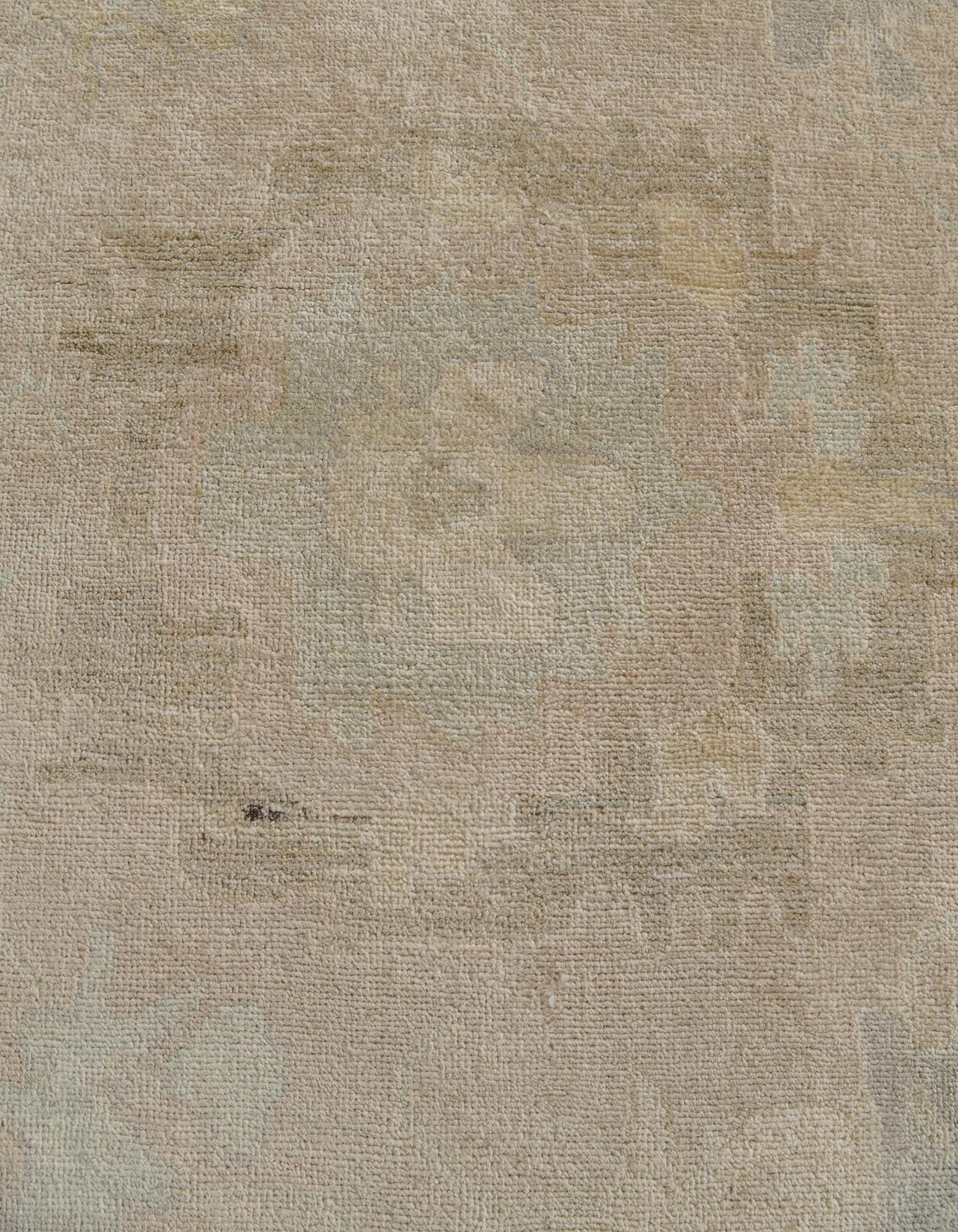 11' 9 x 14' 9 Hand Knotted Oushak Wool Rug