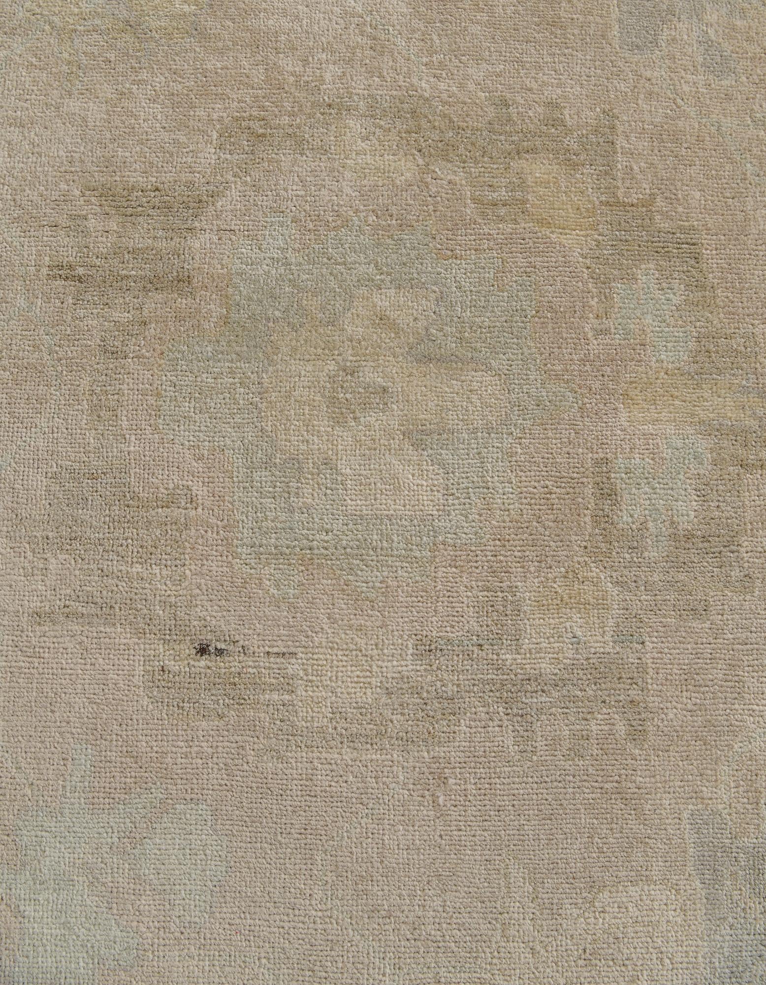 11' 9 x 14' 9 Hand Knotted Oushak Wool Rug