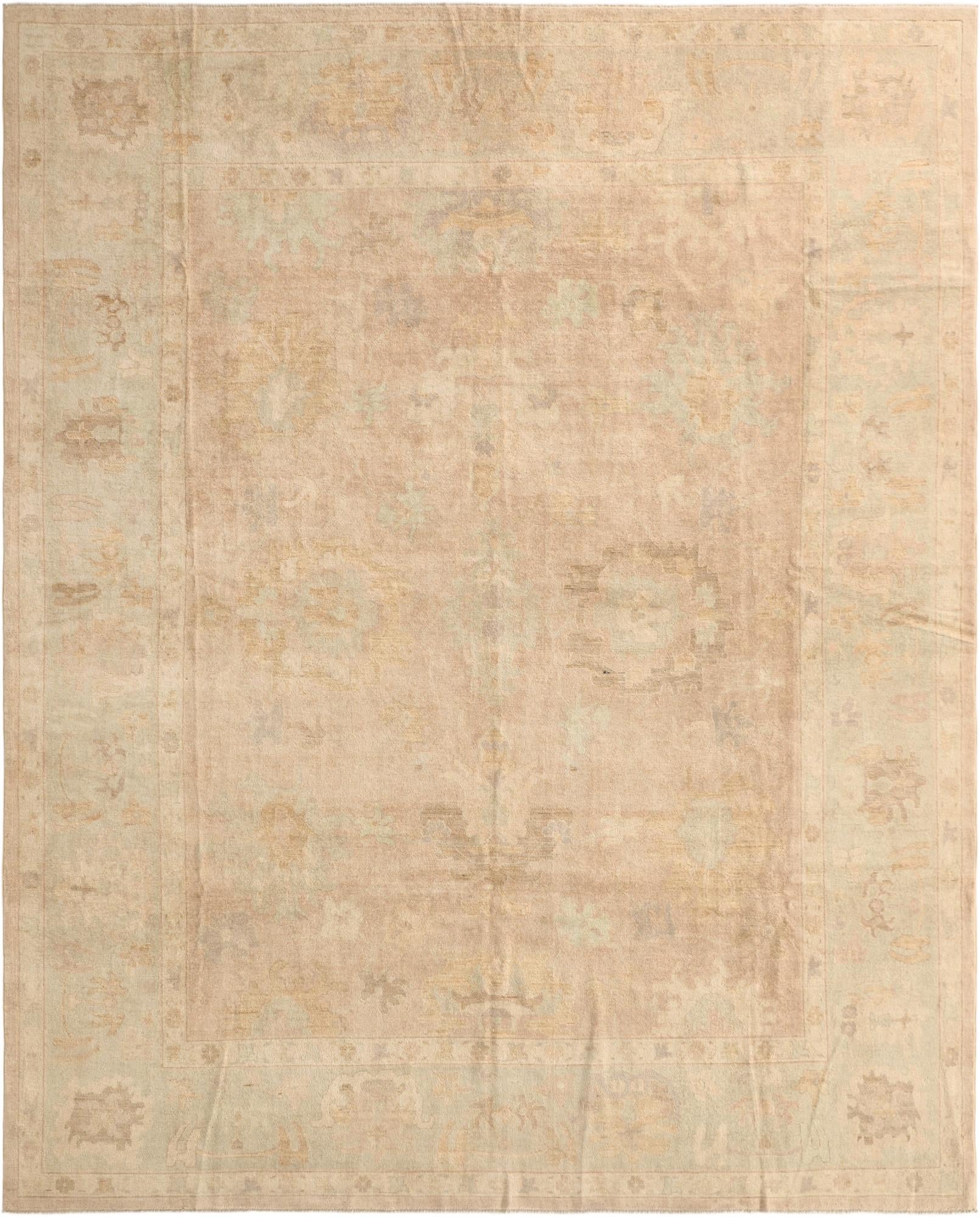 11' 9 x 14' 9 Hand Knotted Oushak Wool Rug