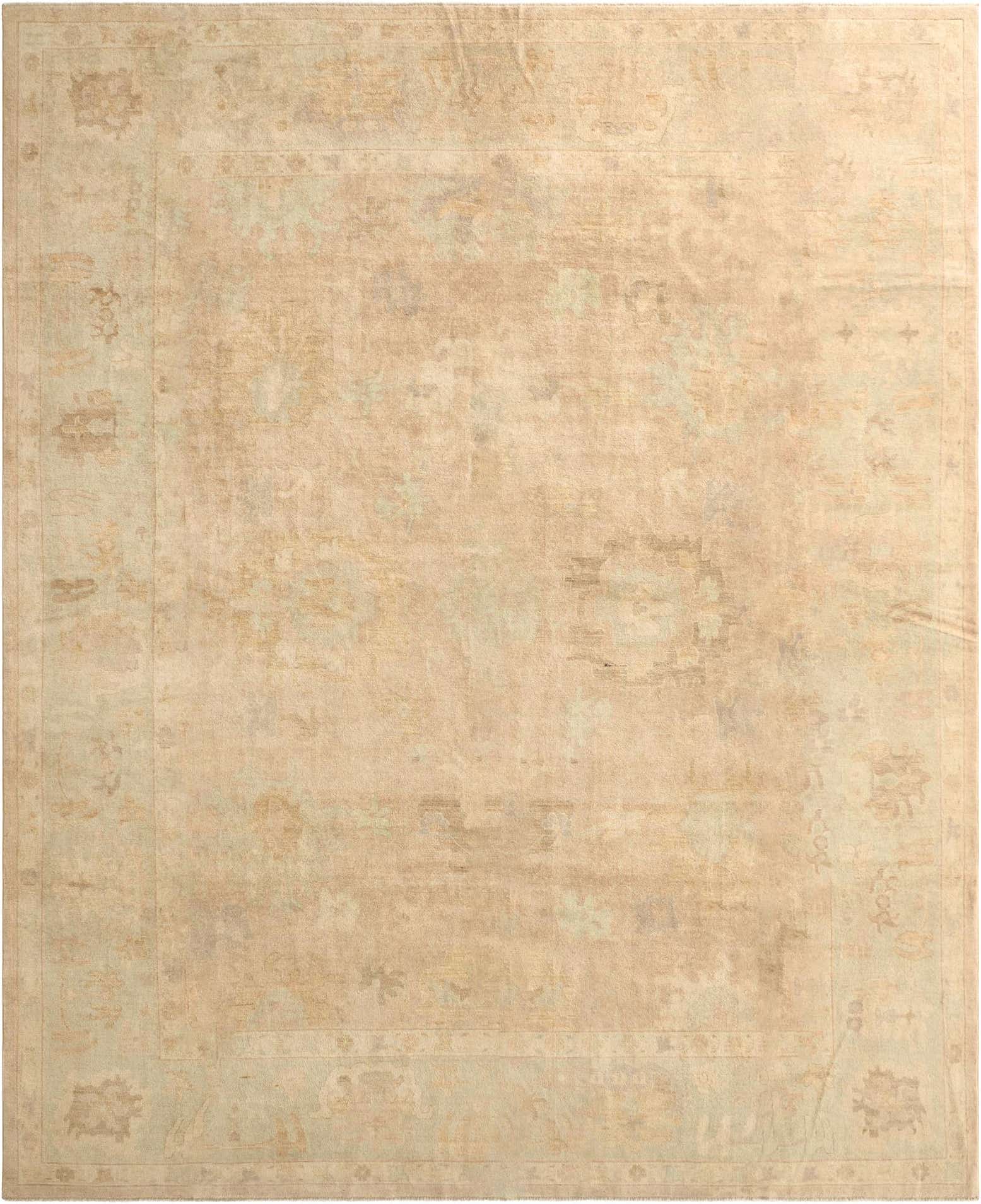 11' 9 x 14' 9 Hand Knotted Oushak Wool Rug
