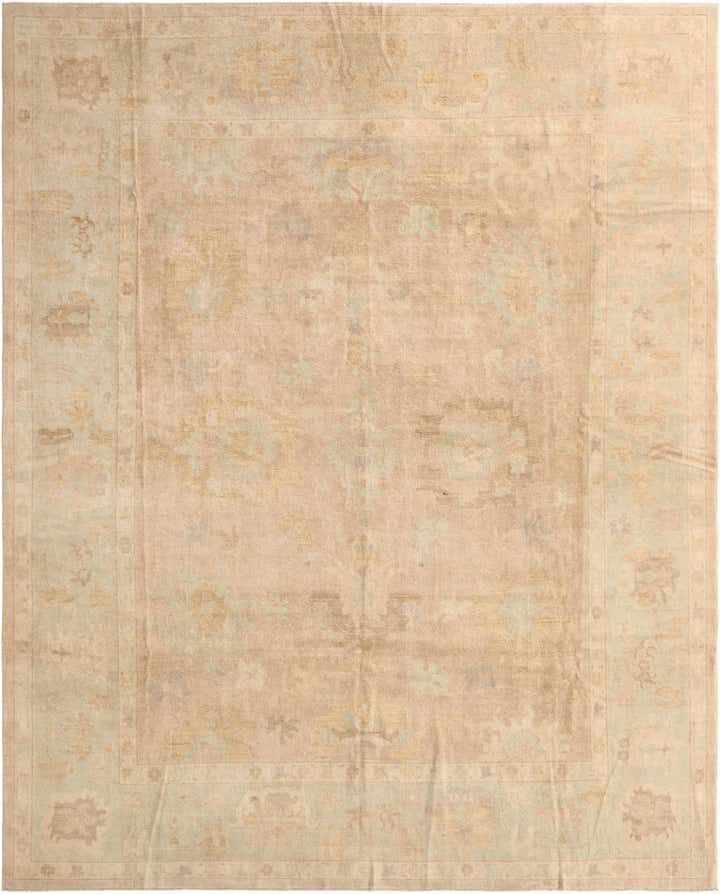 11' 9 x 14' 9 Hand Knotted Oushak Wool Rug