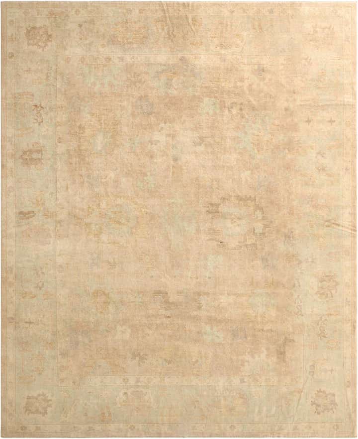 11' 9 x 14' 9 Hand Knotted Oushak Wool Rug