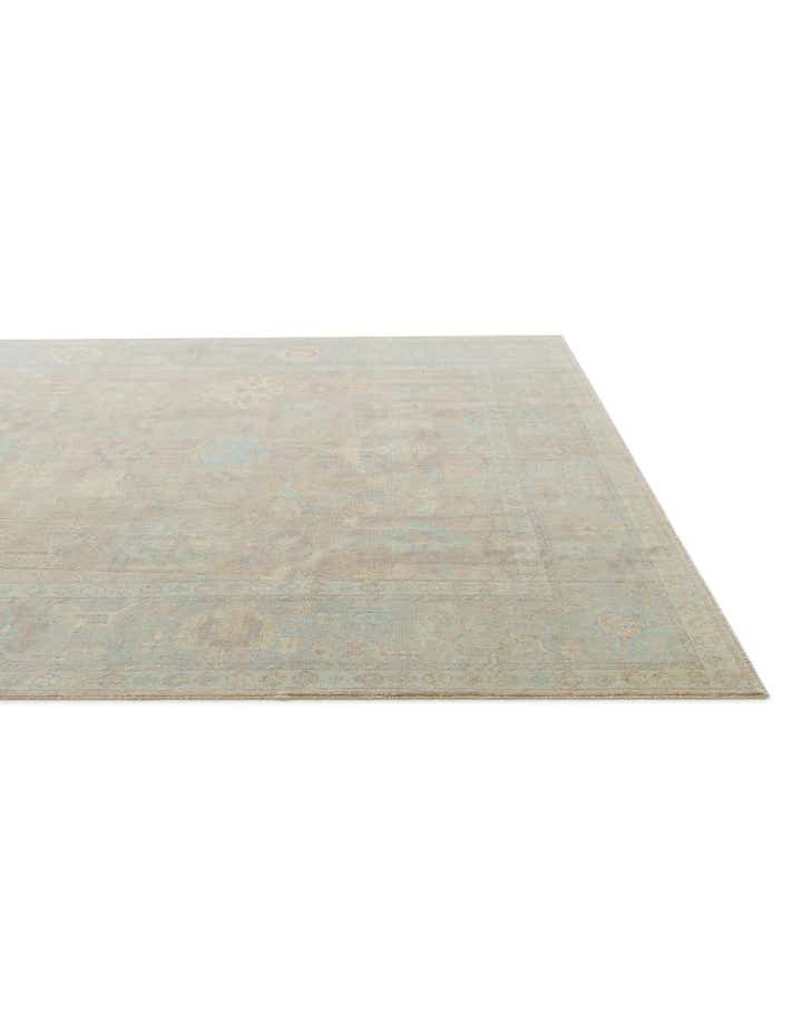 9' 3 x 12' Hand Knotted Oushak Wool Rug