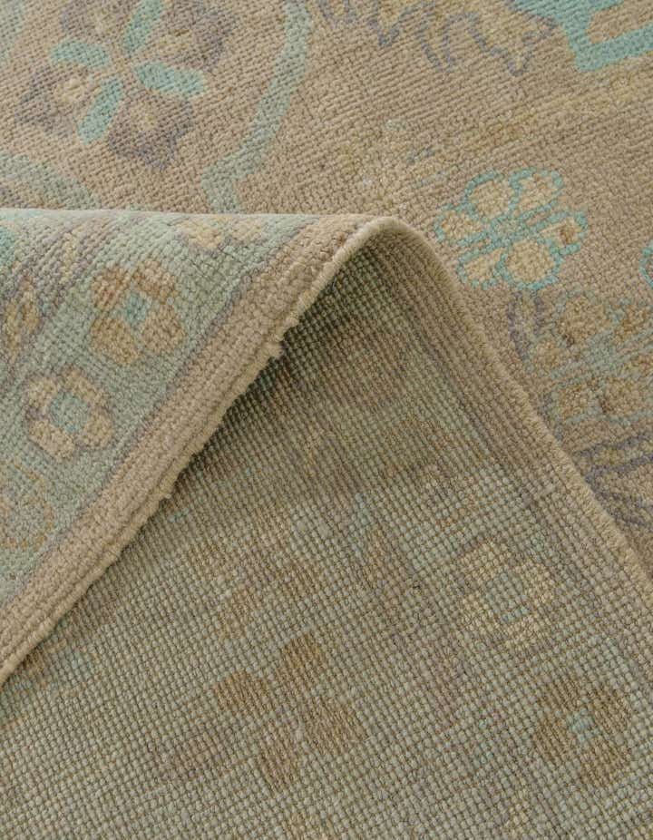 9' 3 x 12' Hand Knotted Oushak Wool Rug