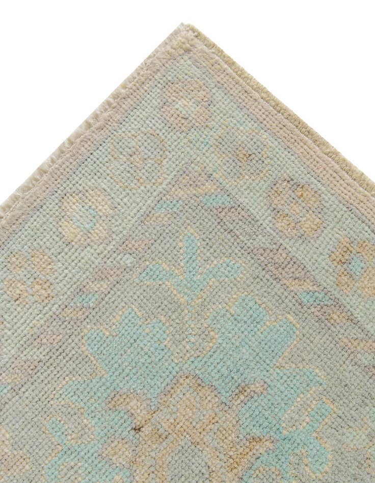 Detail image of 9' 3 x 12'  Hand Knotted Oushak Wool Rug