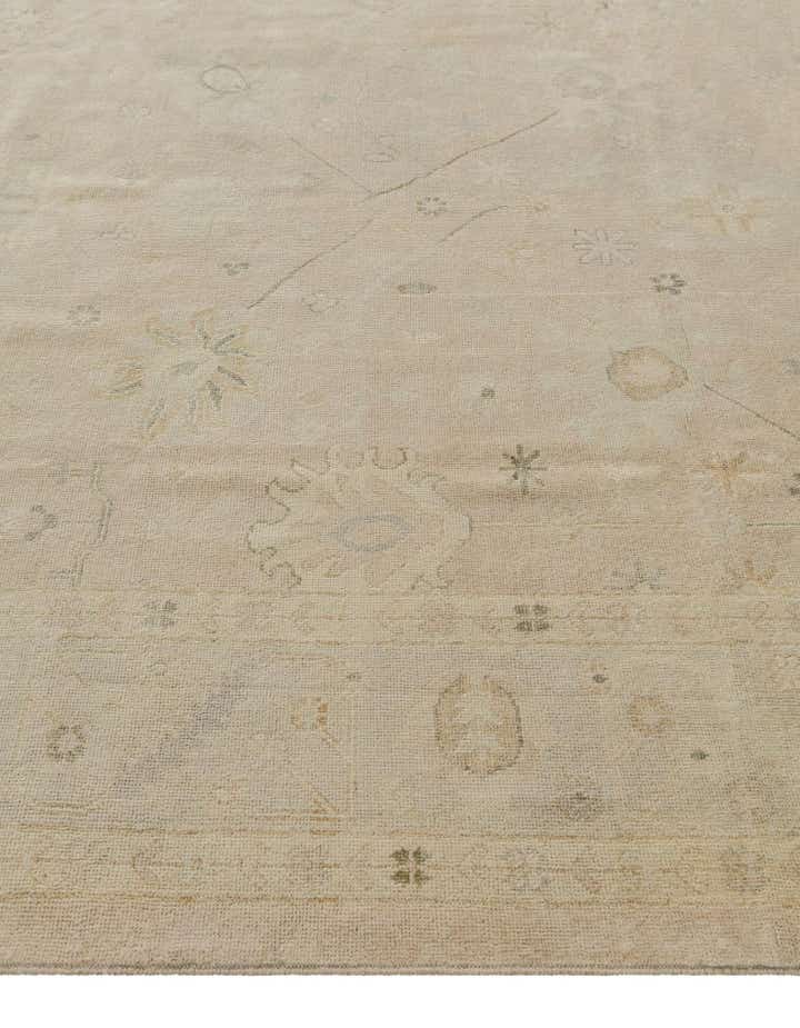 8' 6 x 9' 9 Hand Knotted Oushak Wool Rug