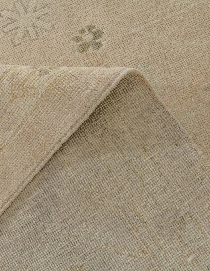 Detail image of 8' 6 x 9' 9  Hand Knotted Oushak Wool Rug