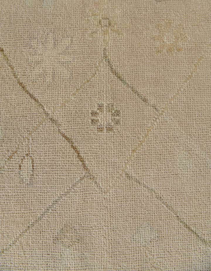 8' 6 x 9' 9 Hand Knotted Oushak Wool Rug