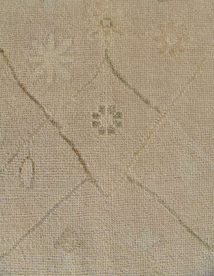 8' 6 x 9' 9 Hand Knotted Oushak Wool Rug