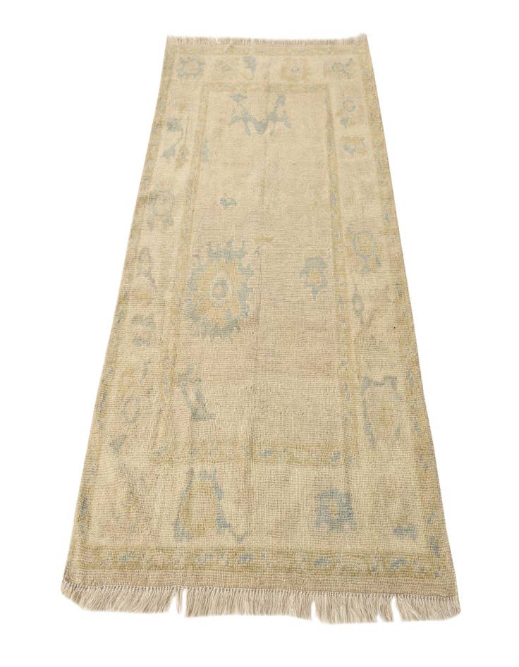 Detail image of 4' x 6'  Hand Knotted Oushak Wool Rug