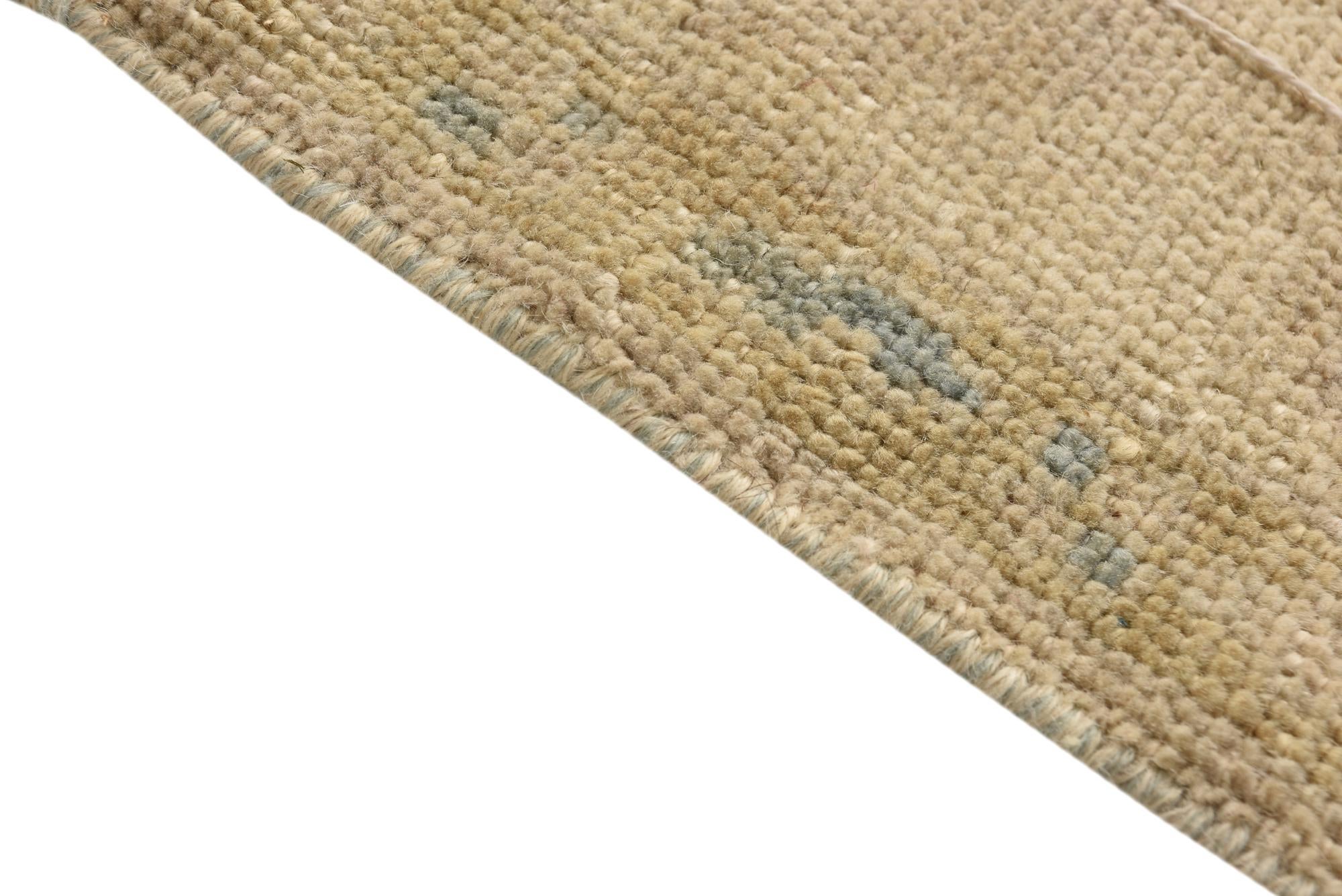 4' x 6' Hand Knotted Oushak Wool Rug