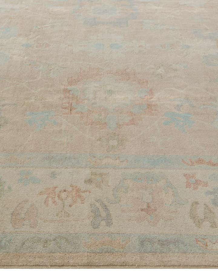 10' 4 x 13' 11 Hand Knotted Oushak Wool Rug