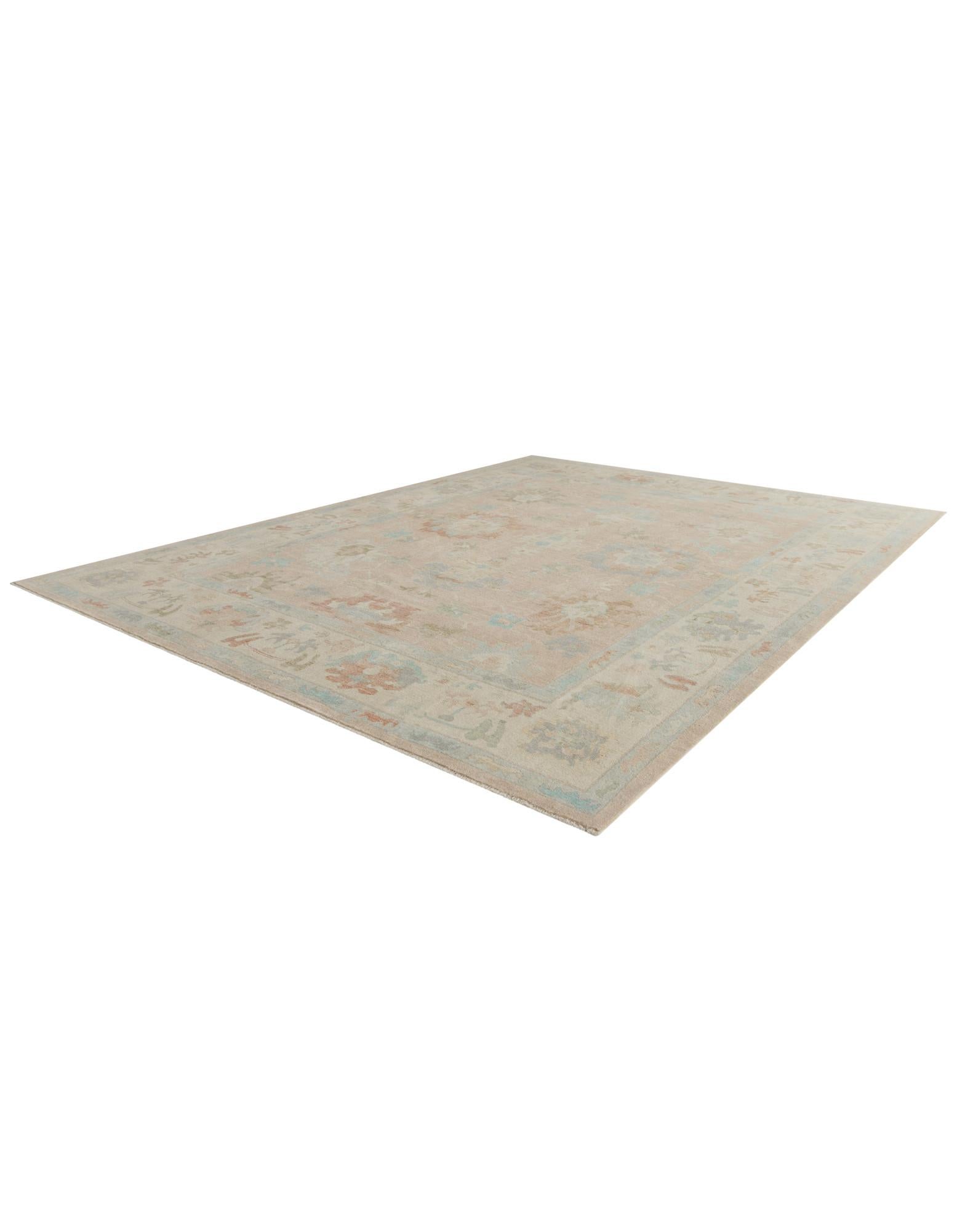 10' 4 x 13' 11 Hand Knotted Oushak Wool Rug
