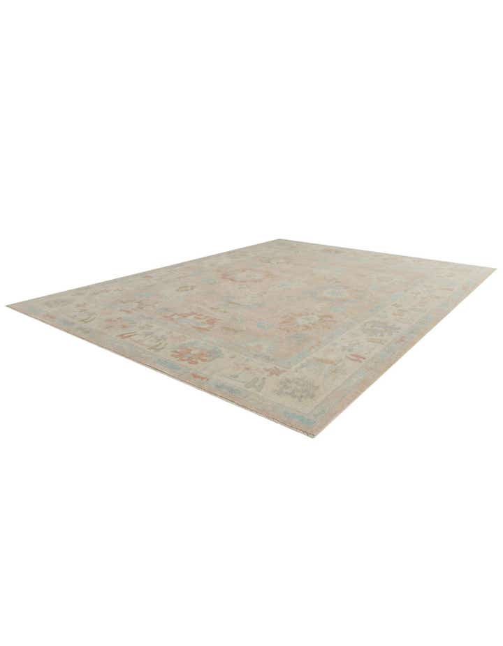 10' 4 x 13' 11 Hand Knotted Oushak Wool Rug