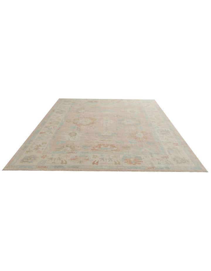 10' 4 x 13' 11 Hand Knotted Oushak Wool Rug