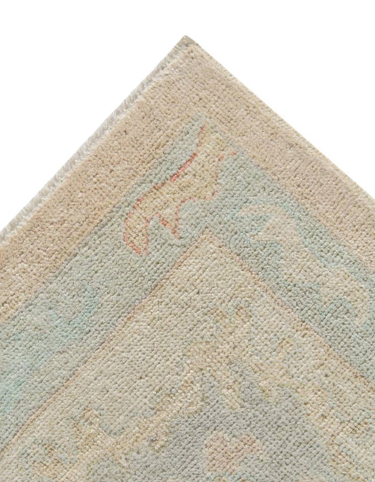 Detail image of 10' 4 x 13' 11  Hand Knotted Oushak Wool Rug