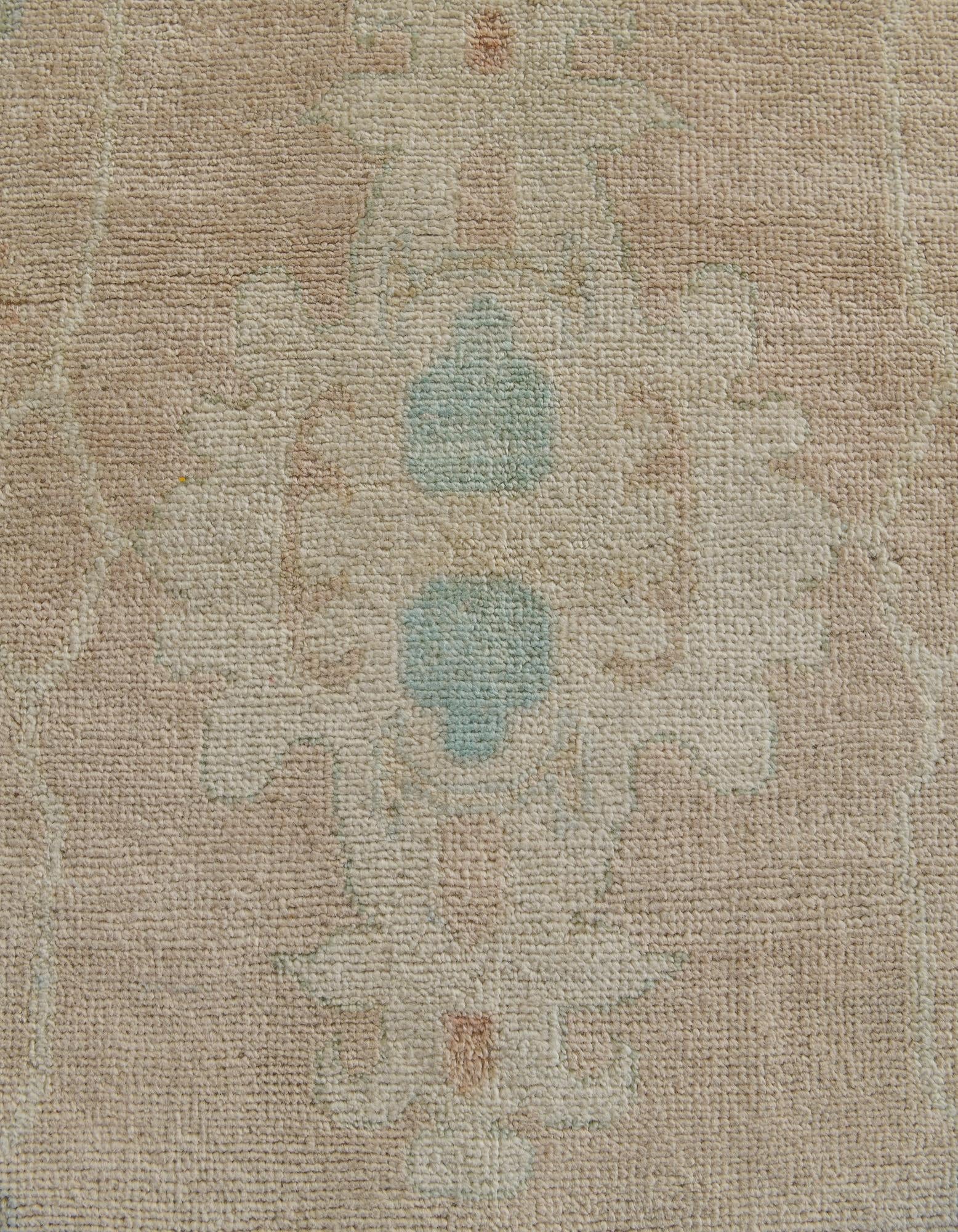 10' 4 x 13' 11 Hand Knotted Oushak Wool Rug