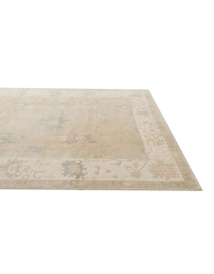 8' 5 x 9' 6 Hand Knotted Oushak Wool Rug
