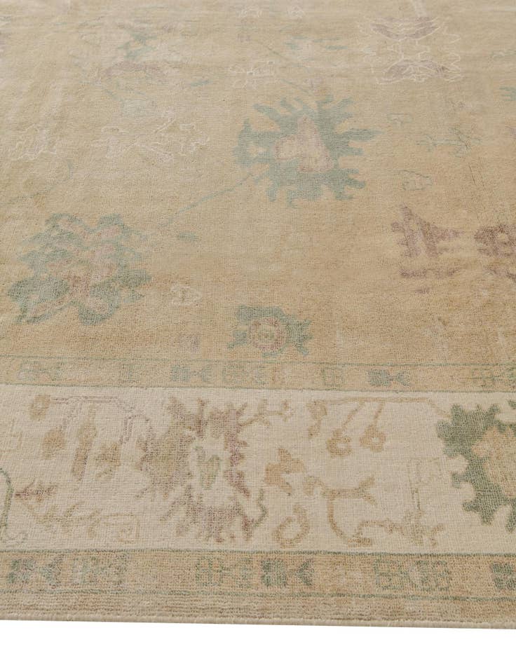 Detail image of 8' 5 x 9' 6  Hand Knotted Oushak Wool Rug