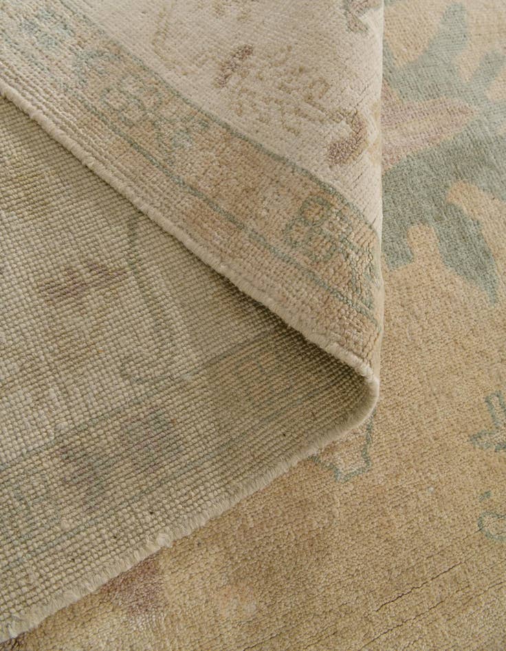 Detail image of 8' 5 x 9' 6  Hand Knotted Oushak Wool Rug