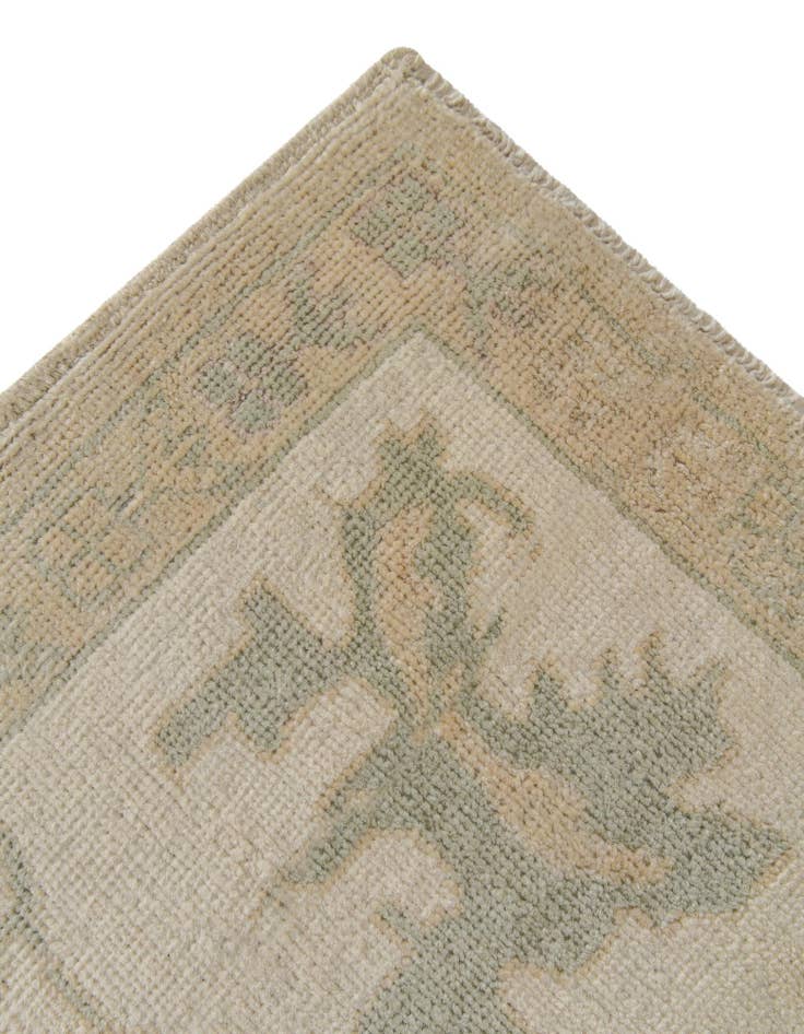 Detail image of 8' 5 x 9' 6 Hand Knotted Oushak Wool Rug