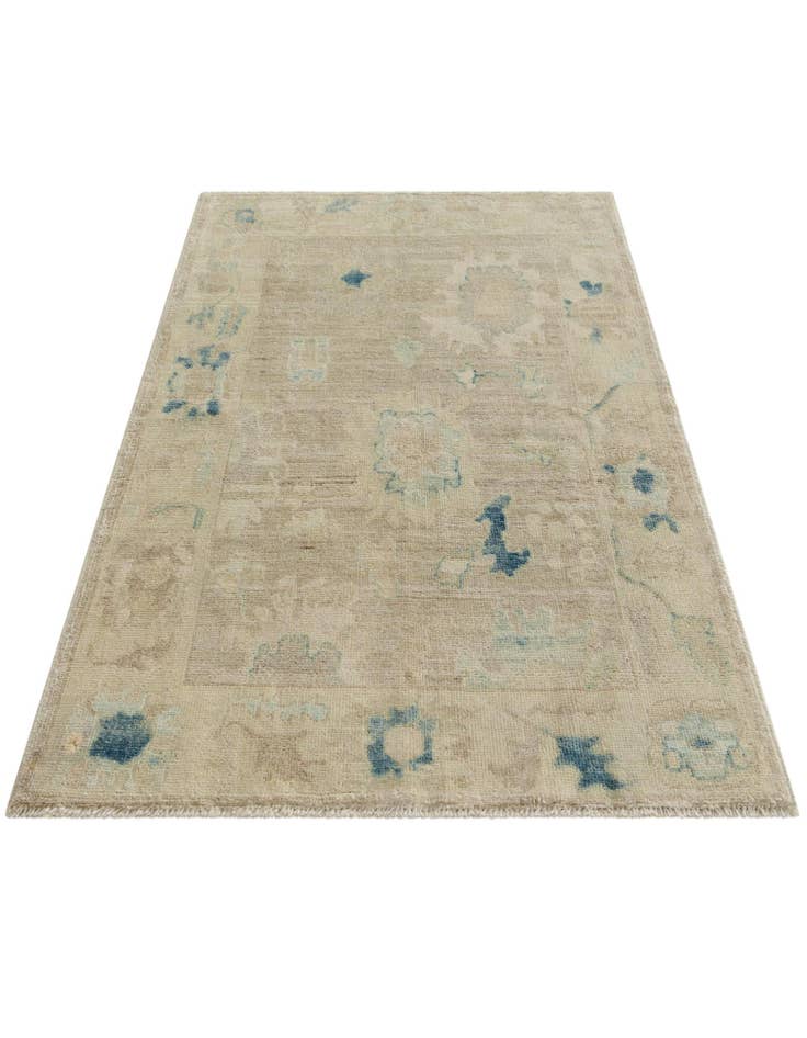 Detail image of 2' 11 x 5' 1 Hand Knotted Oushak Wool Rug