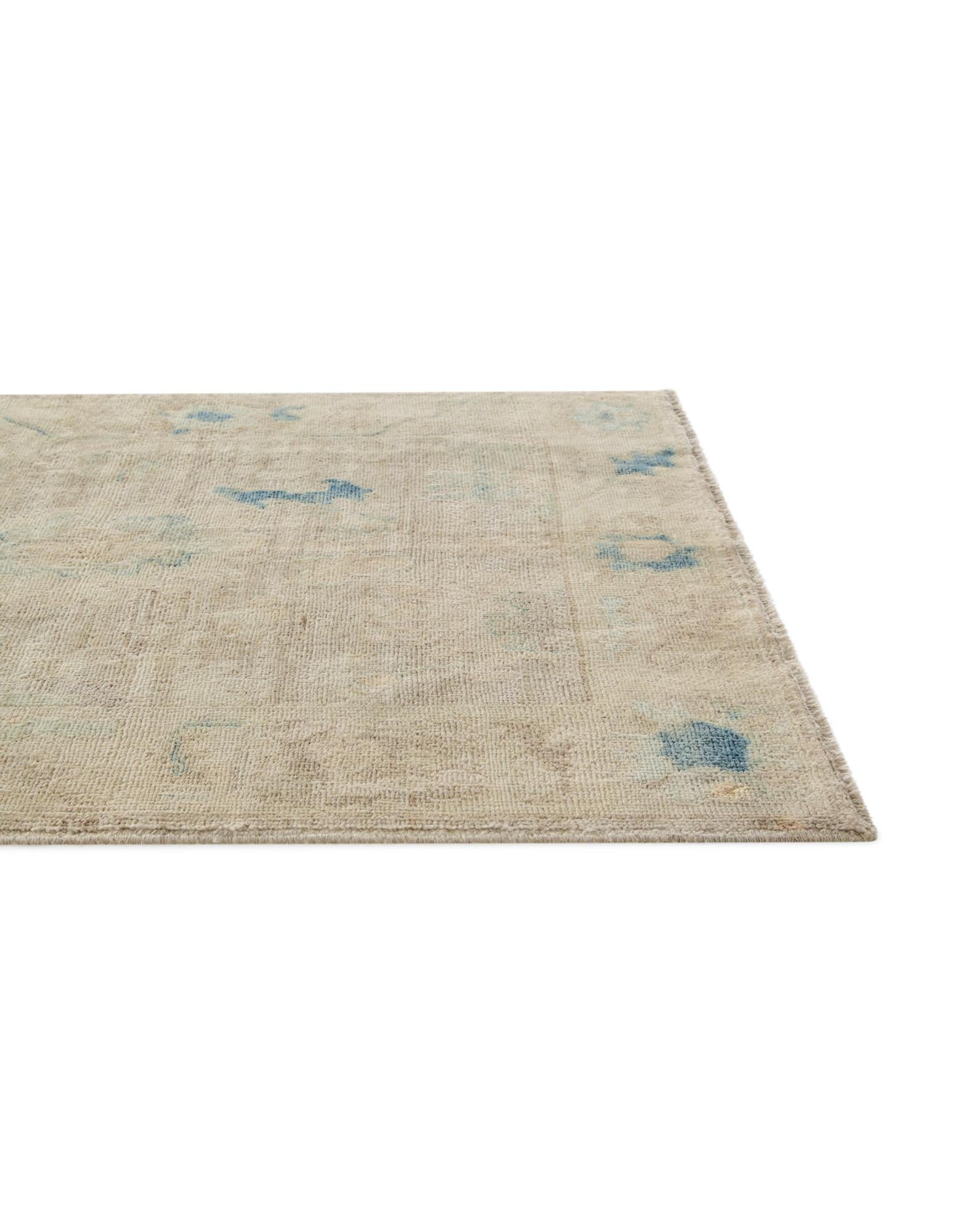 2' 11 x 5' 1 Hand Knotted Oushak Wool Rug
