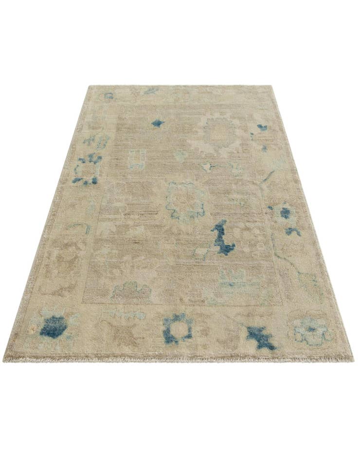 Detail image of 2' 11 x 5' 1 Hand Knotted Oushak Wool Rug