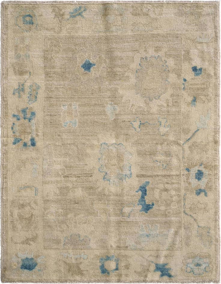 Detail image of 2' 11 x 5' 1 Hand Knotted Oushak Wool Rug