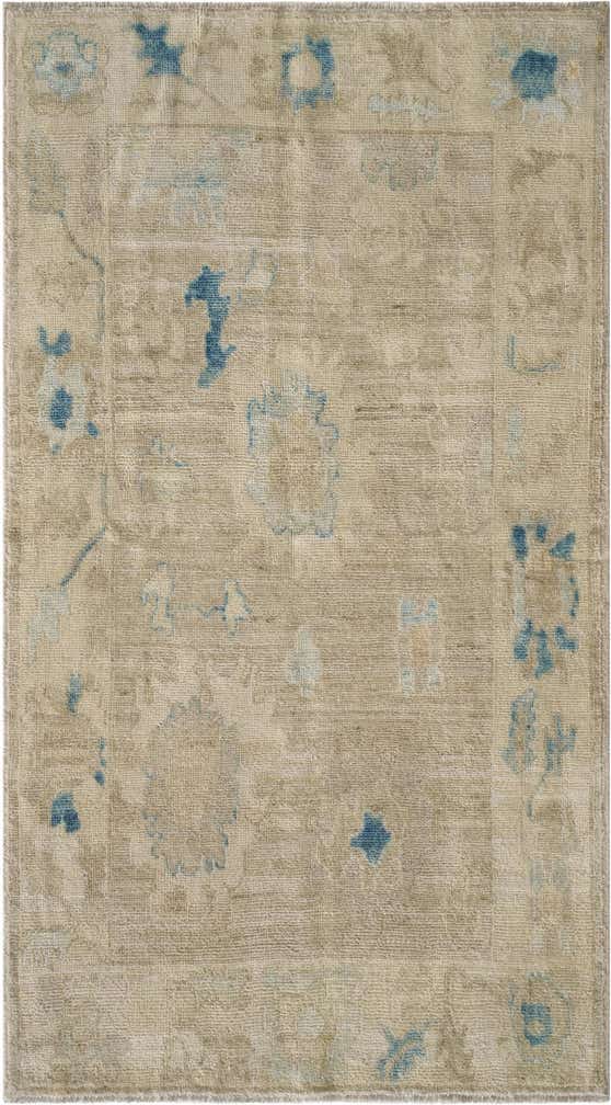 2' 11 x 5' 1 Hand Knotted Oushak Wool Rug